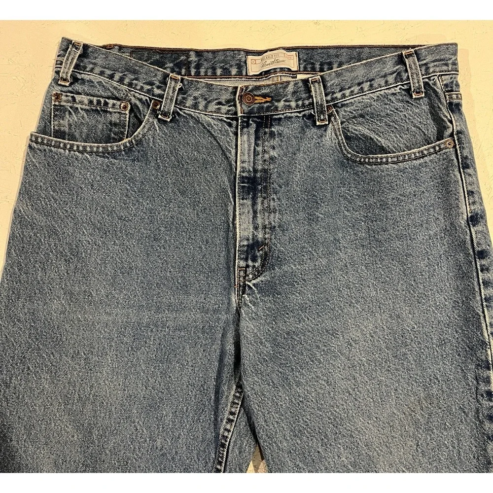 Signature By Levi Strauss And Co Mens Relaxed Fit Blue Straight Jeans Size 38x30